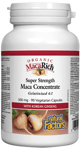 Super Strength Maca Concentrate with Ginseng 500 mg - 90 Capsules